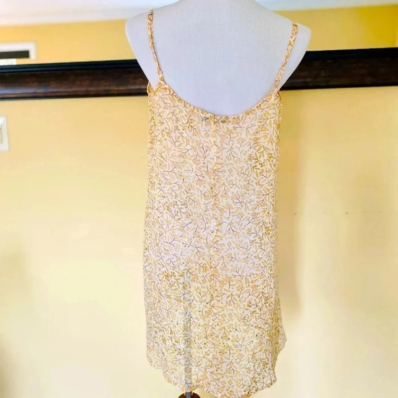 Sabina Musayev Slipdress in White Yellow Floral Pattern Size Large - Picture 3 of 9